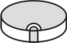 piezoelectric ceramic disc with circular wrap-around electrode tab