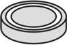 piezoelectric ceramic disc with wrap-around electrode