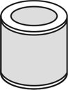 piezoelectric ceramic tube with edge relief