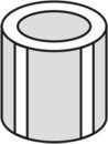 piezoelectric ceramic tube with vertically segmented electrode
