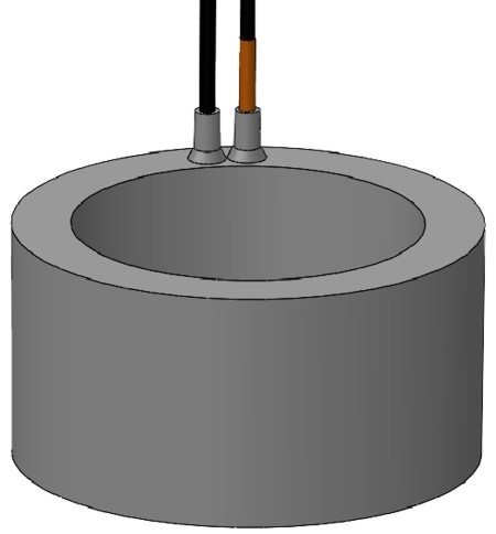 low frequency free flooded ring transducer (SX116) that resonates at 10 kHz