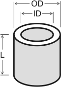 piezoelectric ceramic tube dimensions
